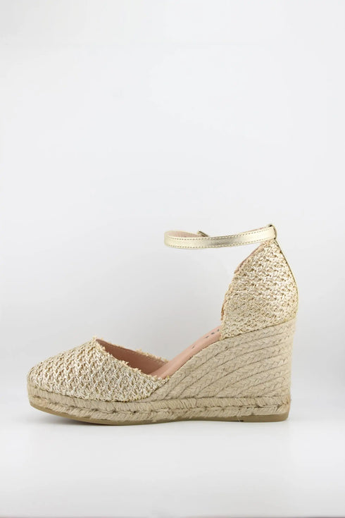 Gaimo Braided Ankle Strap Wedge Espadrilles